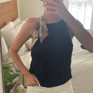 ANTHROPOLOGIE Scarf Tank S